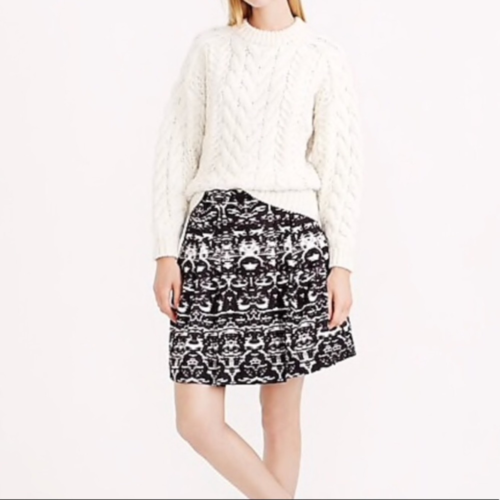 J Crew Blurred Ikat Skirt